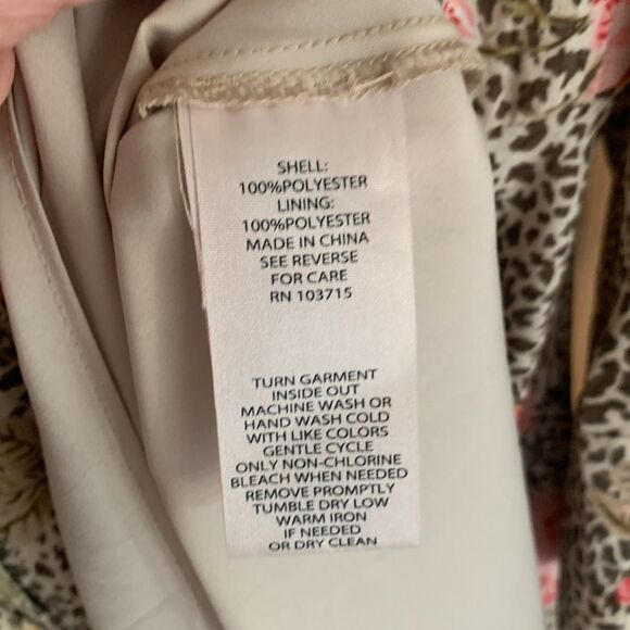 Nanette Lepore leopard floral print long sleeve flared dress - Picture 12 of 12